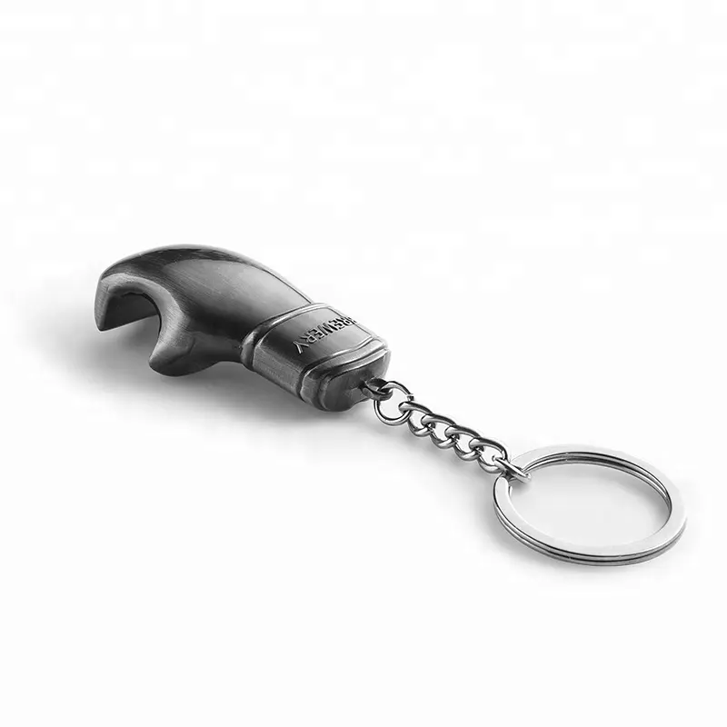 พวงกุญแจที่เปิดขวดรูปถุงมือมวยโลหะพวงกุญแจพวงกุญแจออกแบบแฟชั่นที่กำหนดเอง