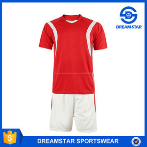 2017 Newest Hot Sale red and white cheap training uniform - Product Image 1