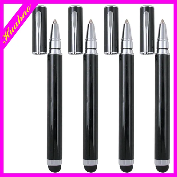بالسعة لمس القلم شعار طباعة stylus+ball-- نقطة القلم في 1 2 للابل اي فون 3g 4g 5g 11 الألوان