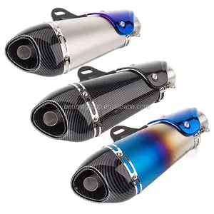 In Fibra di carbonio 51 millimetri Slip-On Silenziatore r GSX Z250 CB400 moto tubo Di Scarico