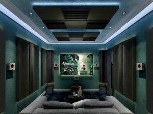 Kotak Suara HT-QRD Home Theater Akustik HI FI Langit-langit Kamar Set Makanan Penyerapan Suara dan Difusi Panel
