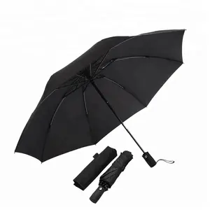3-fach automatischer offener kompakter umgekehrter Regenschirm