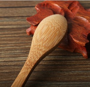 Color natural 13 cm Mini <span class=keywords><strong>bambú</strong></span> ensalada y cuchara <span class=keywords><strong>de</strong></span> helado para fiestas - Product Image 5