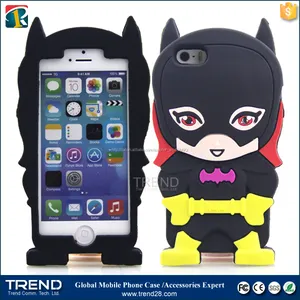 tre colori messo in un Batwoman telefono custodia in silicone per iphone 5