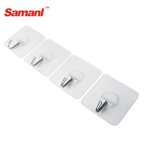 <span class=keywords><strong>Perchero</strong></span> de <span class=keywords><strong>Pared</strong></span> con Ganchos Adhesivos de 0.5mm de Grosor para Baño, <span class=keywords><strong>Perchero</strong></span> de Plástico, Ganchos de Bambú para Puerta, Bolsa Gratis - Product Image 4