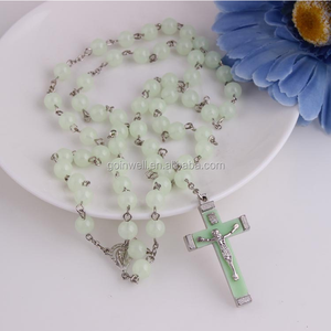 <span class=keywords><strong>Chapelet</strong></span> en plastique en gros, perles acryliques lumineuses, <span class=keywords><strong>chapelet</strong></span> catholique en croix - Product Image 6