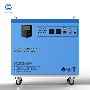 Panneau solaire portatif, 1000W, 1kw, générateur électrique AC, Rechargeable, système d'alimentation