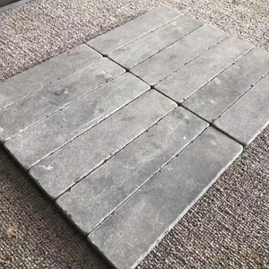 Carrelage extérieur moderne en pierre calcaire bleue polie à coins arrondis <span class=keywords><strong>CARIA</strong></span>, épaisseur 18 mm - Product Image 1