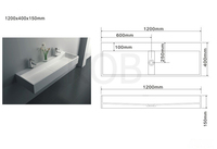 Prix du lavabo en céramique sanitaire en acrylique à surface solide