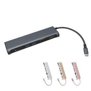 Conector de adaptador de hub <span class=keywords><strong>USB</strong></span> tipo C con <span class=keywords><strong>HDMI</strong></span>, carga de energí<span class=keywords><strong>a</strong></span>, lector de tarjetas SD, 2X <span class=keywords><strong>USB</strong></span> 3.1 puertos tipo <span class=keywords><strong>A</strong></span> - Product Image 2