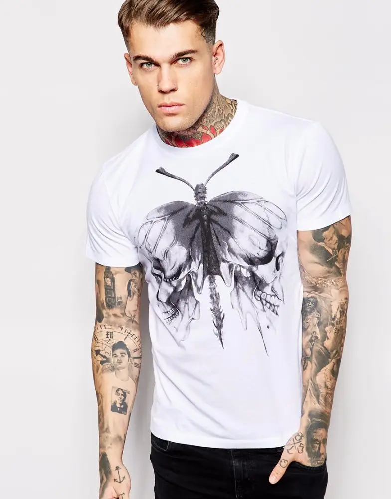 pamuk şerit baskı erkek t shirt 2013