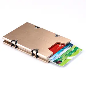 瘦身钱包信用卡夹RFID防扫描金属现金夹