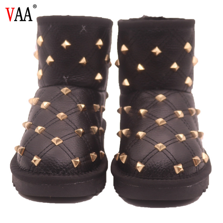 Лидер продаж, настоящая овчина, зимние низкие цены, водонепроницаемые плюшевые слипоны для детей, детские зимние сапоги, дешево