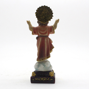Résine Catholique Religieux Art Décor Blanc Or Divin Bébé Jésus Divino Nino Statue Figurines Résine Cadeau - Product Image 3