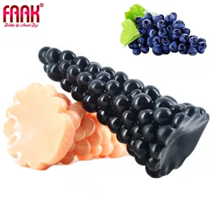 FAAK Sex Shop Grape Large Particles Stimulate Vagina Anal Masturbator Plug Sex Suction Dildo Toys Butt Anal Plug Expandable Butt