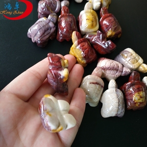 Bijoux de pierres précieuses en cristal pour bricolage personnalisé collier pendentif tortue de mer en forme de <span class=keywords><strong>jade</strong></span> - Product Image 2