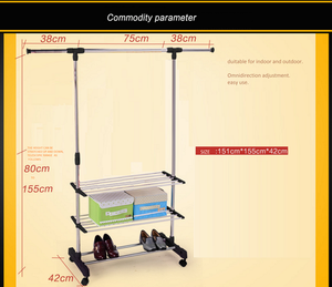Supports multifonctionnels <span class=keywords><strong>en</strong></span> acier inoxydable pour lingerie et vêtements d'extérieur Support d'affichage pour la maison Salon Convient - Product Image 2