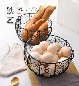3-Pack Metal Craft Wire Mesh Fruit Bread <strong>Eggs</strong> Holder Storage Container <strong>Basket</strong> - Product Image 6