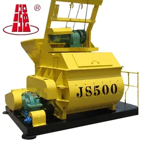 Chinese twin shaft JS500 1 Yard Concrete Mixer for sale