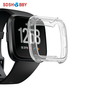 TPU marco transparente cubierta protectora delgada del caso Protector del reemplazo Shell para Fitbit <span class=keywords><strong>Versa</strong></span> reloj inteligente - Product Image 2