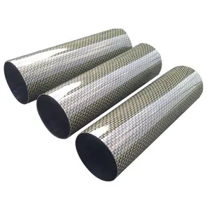 Bộ Phận Ống Sợi Carbon Hình Bầu Dục Đặt Làm