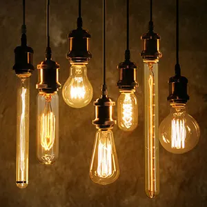 Wholesale C35 St64 St58 A19 E26 E27 Filament Lamp Retro Decoration Edison Bulb Vintage Lamp