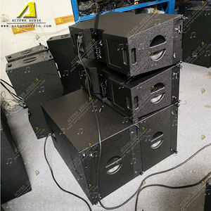 KR210 Kotak Kosong Kayu Lapis Birch Coklat 10 Inci Garis <span class=keywords><strong>Array</strong></span> Audio Sistem Suara Neodymium Speaker Peralatan Audio Panggung Profesional - Product Image 4