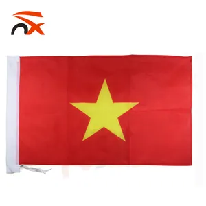 75D polyester 3*5ft vietnam flying national flags hand flag car window flag