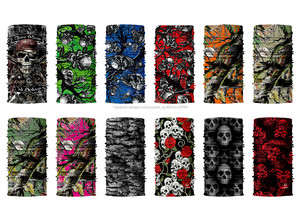 multifuncional tubo de fuelle impreso deportes pesca caza sombreros cráneo personalizado poliéster <span class=keywords><strong>bandana</strong></span> - Product Image 3