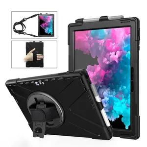 La mejor funda protectora para Microsoft Surface Pro 6 7 12,3 'funda estable stabd con cordón de transporte