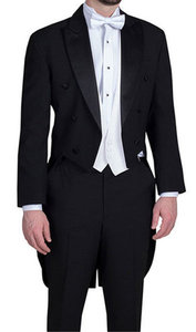 Áo vest đen dài dự tiệc nam, kiểu dáng hiện đại, may đo, vest chú rể đám cưới, bộ vest 3 mảnh - Product Image 4