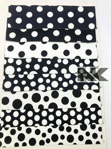P163 pelle sintetica personalizzata lychi in pelle sintetica a pois in bianco e nero per borse, borse, accessori, forniture artigianali - Product Image 4