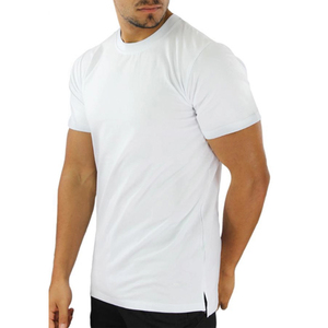 Kaos Gym Pria Grosir Model Belah Samping 95% Katun 5% Spandex - Product Image 2