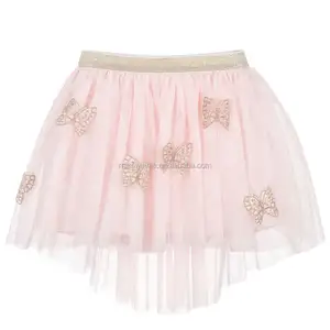 OEM&ODM custom mini skirts lace fabric casual style new fashion clothing girl mini skirts girls lace girls' skirts