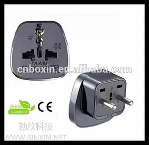 venda quente plug com tomada tipo europa plug universal de viagem adaptador elétrico com obturador de segurança ce rohs