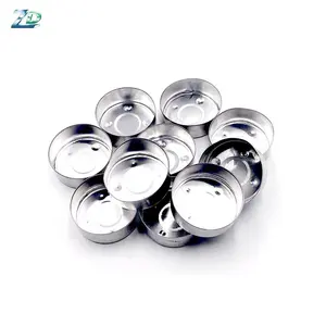 Wick Aluminium Case Tea Light Empty Holder Cup Containers 38x14mm 25mm Long Cotton Candle Wick For Tealight