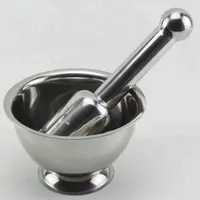 الصينية أدوات مطبخ طاحونة من الفولاذ المقاوم للصدأ التوابل هاون مع مدقة