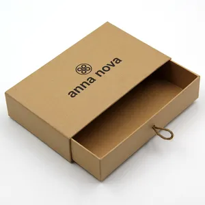 Boîte d'emballage en papier personnalisée de luxe, boîte à tiroirs coulissantes, en carton, rechargeables et écologiques, pour cadeau d'anniversaire, pièces