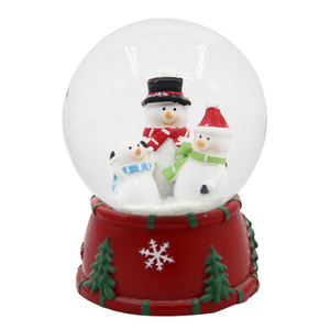 Coffee Cup Shape <strong>Snowman</strong> Polyresin Snowball Glass Snow <strong>Globe</strong> for Christmas Gift - Product Image 3