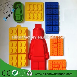 Faire figurine Lego et briques Silicone moule à gâteau bac à glaçons <span class=keywords><strong>chocolat</strong></span> Jello Mol - Product Image 3