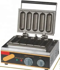 Máquina de fazer lanche elétrica popular cachorro quente máquina de fazer waffle com gás
