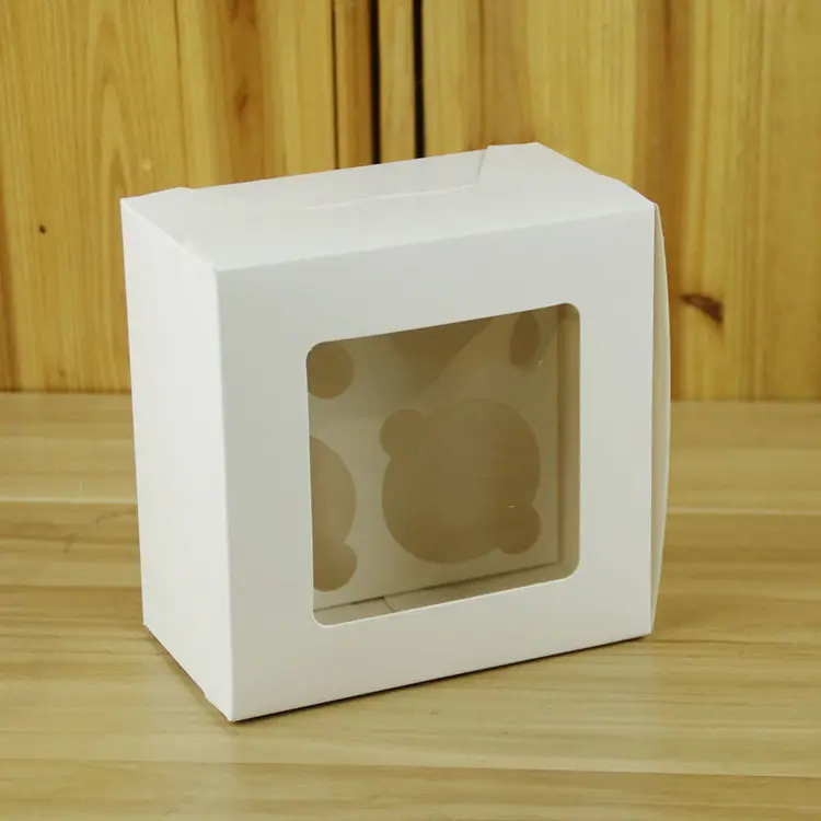 4席ホワイトペーパーバースデーパーティーデコレーションケーキギフトボックスパッケージ