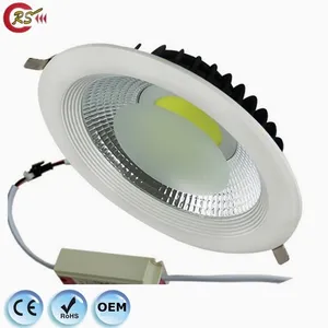 Cob led תאורה ניתן לעמעום למטה אור 7w 10w 15w 20w 30w שטוח COB LED downlight זרקור