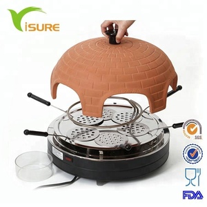 Minihorno <span class=keywords><strong>de</strong></span> mesa con 6 palas <span class=keywords><strong>de</strong></span> acero inoxidable y cortador, arcilla para encimera, <span class=keywords><strong>Pizza</strong></span>, 6 personas - Product Image 5