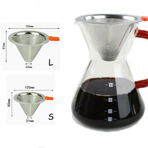Venta caliente de mano de acero inoxidable goteo gotero café cafetera de goteo de café de acero inoxidable para <span class=keywords><strong>el</strong></span> regalo de navidad - Product Image 1