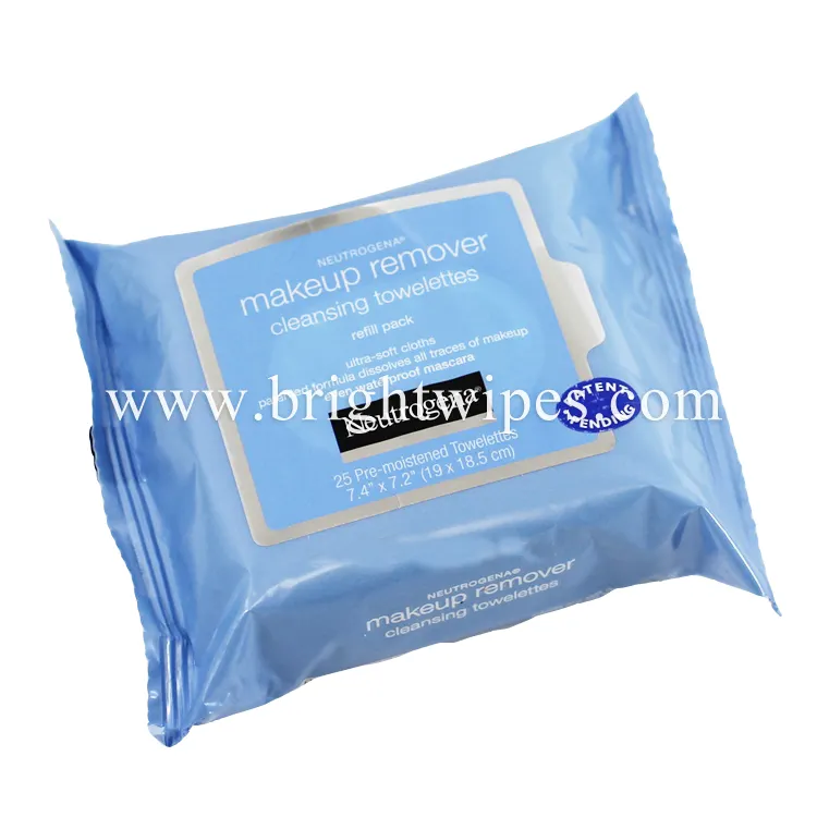 High Quality Ultra Soft Cloth Pre-moistened Makeup Remover Cleansing Towelettes