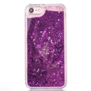 2019 Baru Hadiah Bersinar Glitter Dinamis Pasir Isap Cair Lembut Tpu Telepon Perlindungan Case untuk iPhone X
