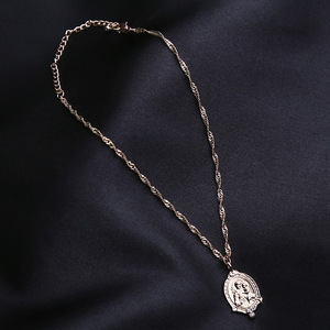 Iglesia de Cristo joyería oro tono colgante collar 18 K oro <span class=keywords><strong>Virgen</strong></span> <span class=keywords><strong>Mar</strong></span>ía COLLAR COLGANTE con cristal - Product Image 4