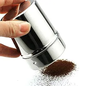 Garrafa de tempero de malha de aço inoxidável, melhor venda, 304, tempero, sal, açúcar, pimenta, spray, garrafa de café, lata