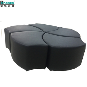 OT-03X#leather <strong>Large</strong> <strong>Pouffe</strong> Bed for Living Room - Product Image 2